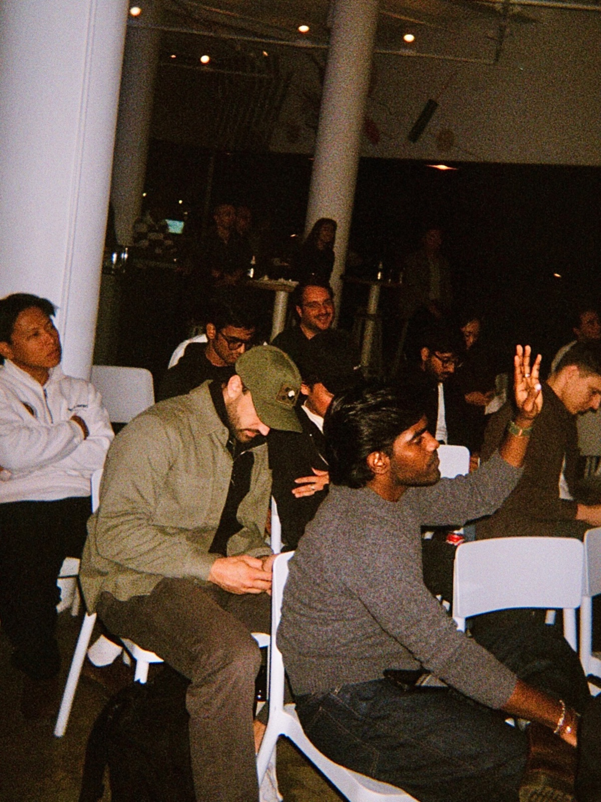 Guests in rows of chairs during the demos